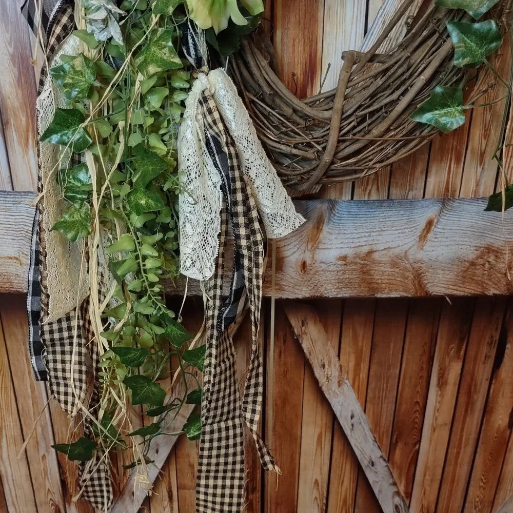 Summer Wreath,Farmhouse Front Door Wreath,Spring Wreath,Floral Arrangement